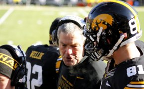 Kirk Ferentz hopes to rebound after a loss to Michigan last week