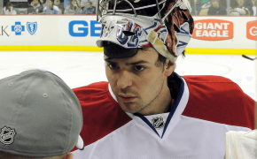 Canadiens' Carey Price at the bench