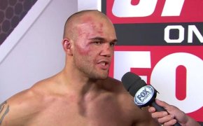 Robbie Lawler doing an interview for Fox Sports