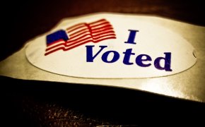 Image of an I Voted sticker