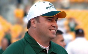 Mike McCarthy with the Green Bay Packers