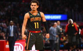 Trae Young posturing