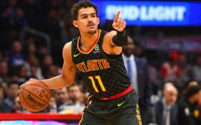 Trae Young pointing