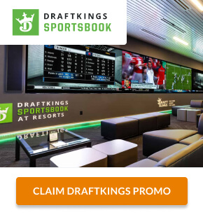 DraftKings retail sportsbook couch tables tv logo