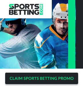 SportsBetting.com Sportsbook ad with "Claim Sports Betting Promo" button