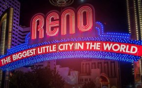 image of a neon sign that says reno