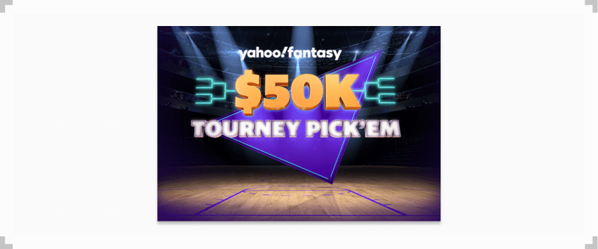 Screenshot of Yahoo Tourney Pick'Em contest