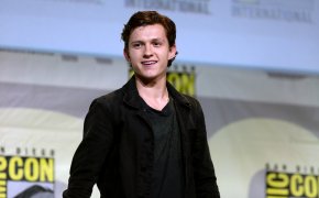 Tom Holland speaking at Comic-Con