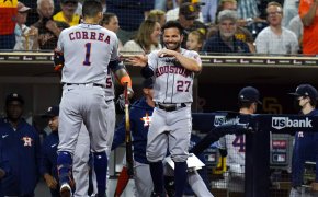 Houston Astros' Carlos Correa celebrates with Jose Altuve