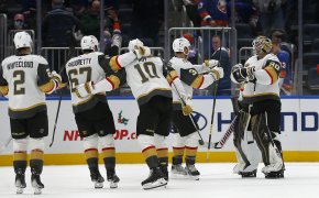 Golden Knights players celebrate