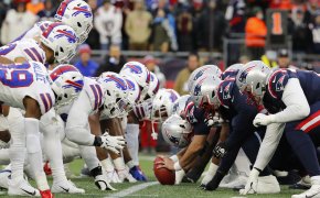 The Buffalo Bills and the New England Patriots