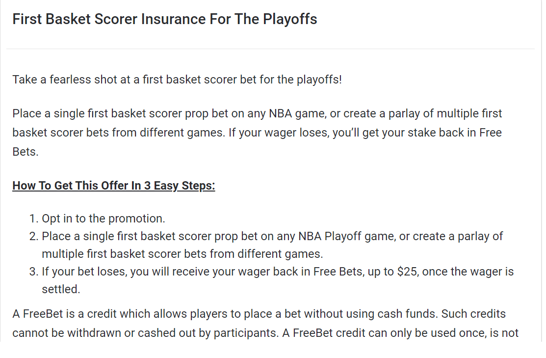 BetMGM NBA Parlay Insurance