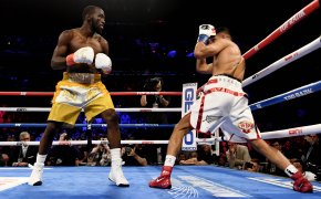 Terence Crawford trades punches in the boxing ring