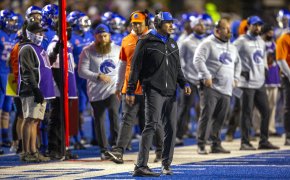 Boise State Broncos head coach Andy Avalos on the sidelines