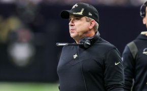 Sean Payton on the sidelines for the Saints