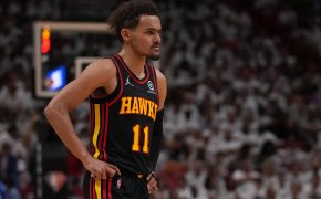 Trae Young standing