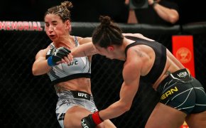 Mackenzie Dern lands a punch on Tecia Torres