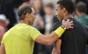 Rafael Nadal (ESP) and Felix Auger-Aliassime (CAN)
