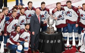 Colorado Avalanche celebrate their trip to the Stanley Cup Finals.