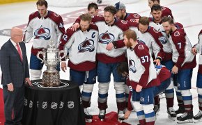 Colorado Avalanche celebrate their trip to NHL Stanley Cup Finals.