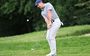 Rory McIlroy watches shot, RBC Canadian Open
