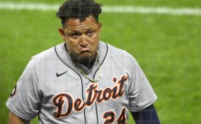 Miguel Cabrera sad face after flying out