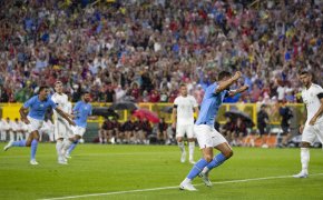 Manchester City defender Ruben Dias (3) celebrates