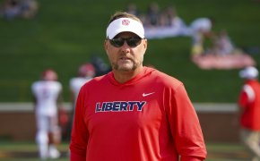 Liberty Flames head coach Hugh Freeze, a top candidate to become next Auburn football coach