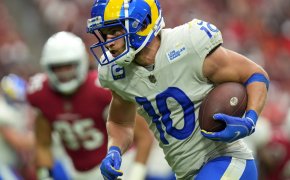 Los Angeles Rams receiver Cooper Kupp running with the football