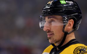 Boston Bruins left wing Brad Marchand during the third period against the Buffalo Sabres