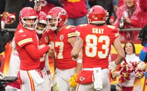 Kelce and Chiefs celebrate
