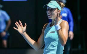 Magda Linette at the Aussie Open