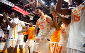 Tennessee player celebrating