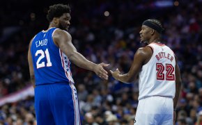 76ers Joel Embiid and Heat Jimmy Butler