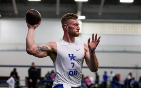 Will Levis during Kentucky pro day