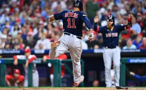 Boston Red Sox third baseman Rafael Devers. Red Sox vs Phillies