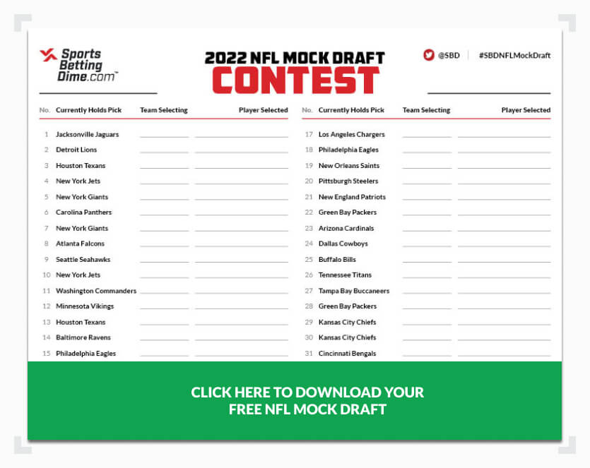 Create Your Own 2022 NFL Mock Draft and Take on the Draft Experts