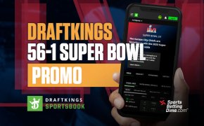 DraftKings Sportsbook 56-1 Super Bowl promo