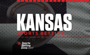 Kansas sports betting with state flag