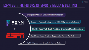 PENN and ESPN relationship synergy slide from presentation