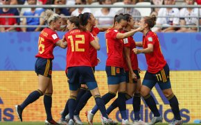 Spain forward Jennifer Hermoso. Japan vs Spain