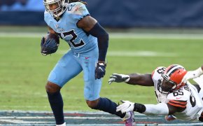 Derrick Henry and the Tennessee Titans are 3.5-point road underdogs to the Cleveland Browns