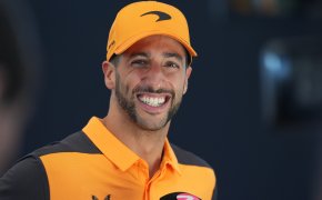 Closeup of McLaren driver Daniel Ricciardo