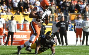Nick Chubb of the Cleveland Browns is favored to lead the NFL in rushing.