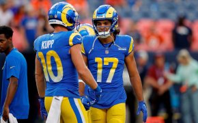 Los Angeles Rams wide receivers Puka Nacua and Cooper Kupp on the field