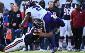 The Vikings are 3-point home favorites over the Bears in the NFL Week 12 MNF game.