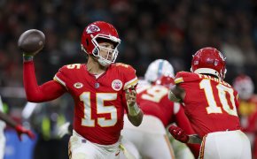 The TD pass prop for Chiefs QB Patrick Mahomes in the Week 11 MNF games vs the Eagles is set at 2.5.