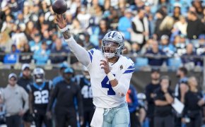 In the Commanders vs Cowboys NFL player props, Dallas QB Day Prescott should go over his passing yardage total of 278.5.