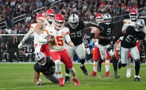The Chiefs are 10-point home favorites over the Raiders in their Week 16 NFL game.