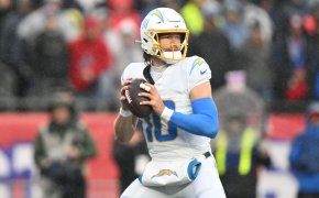 In the Chargers vs Raider NFL injury reports for Week 15 TNF, LA QB Justin Herbert (finger surgery) is out.